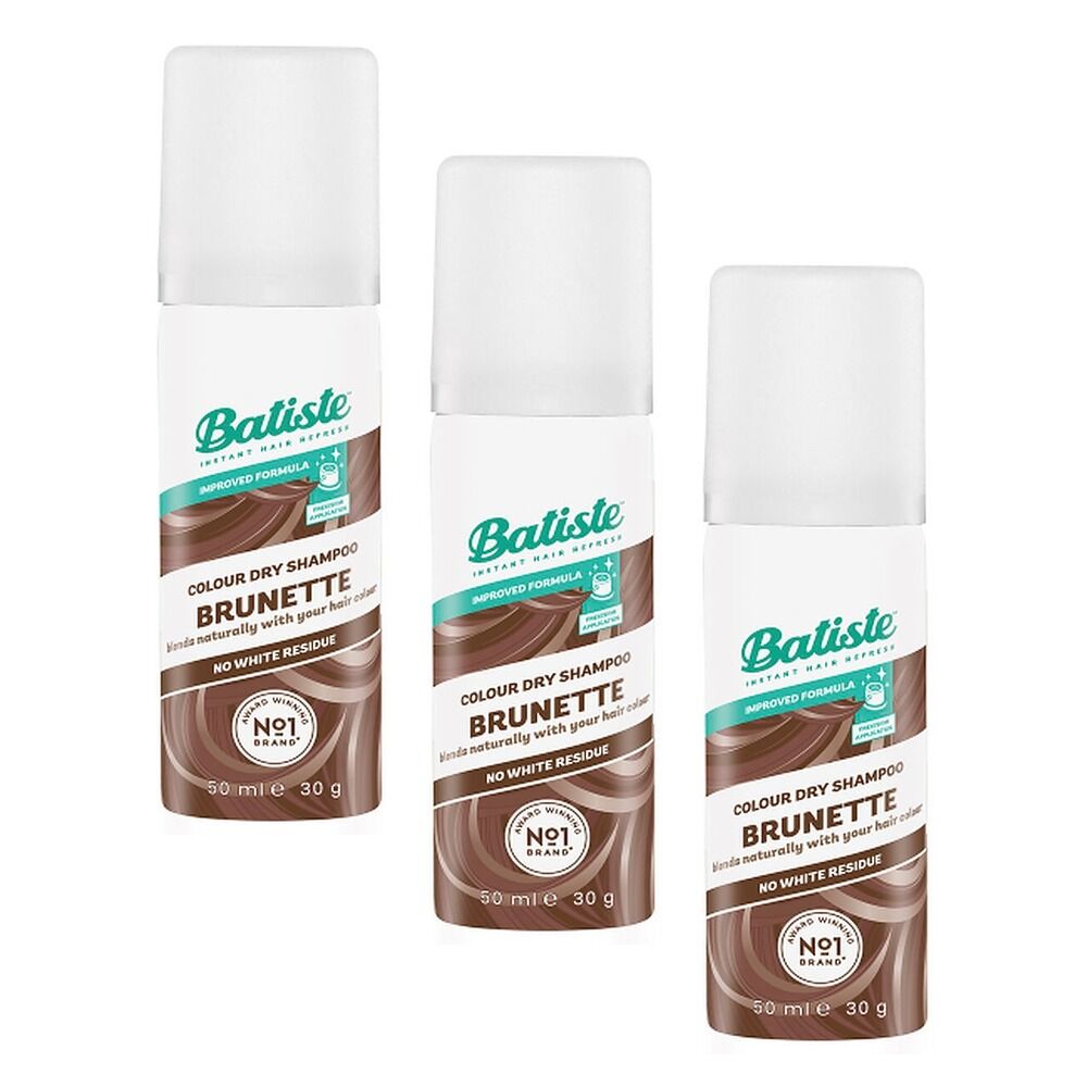 Batiste Brunette Dry Shampoo 50mL Pack of 3