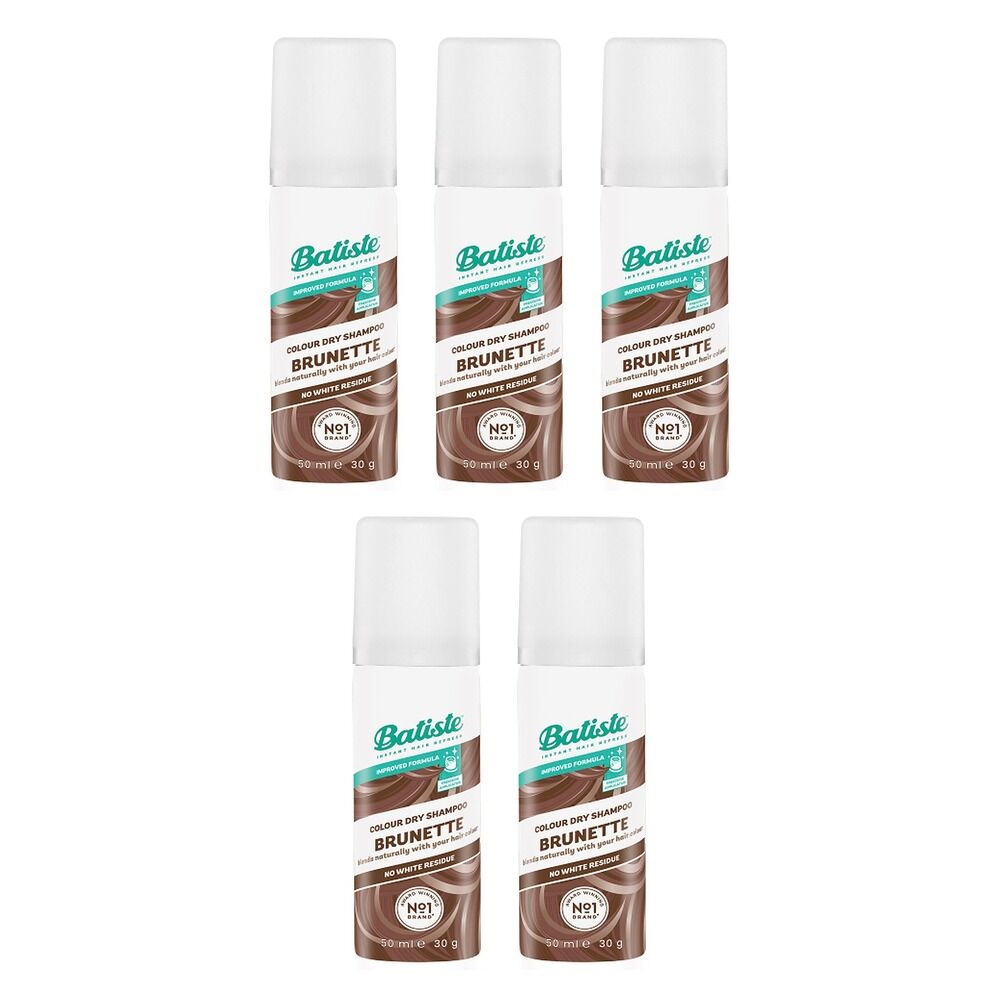 Batiste Brunette Dry Shampoo 50mL Pack of 5