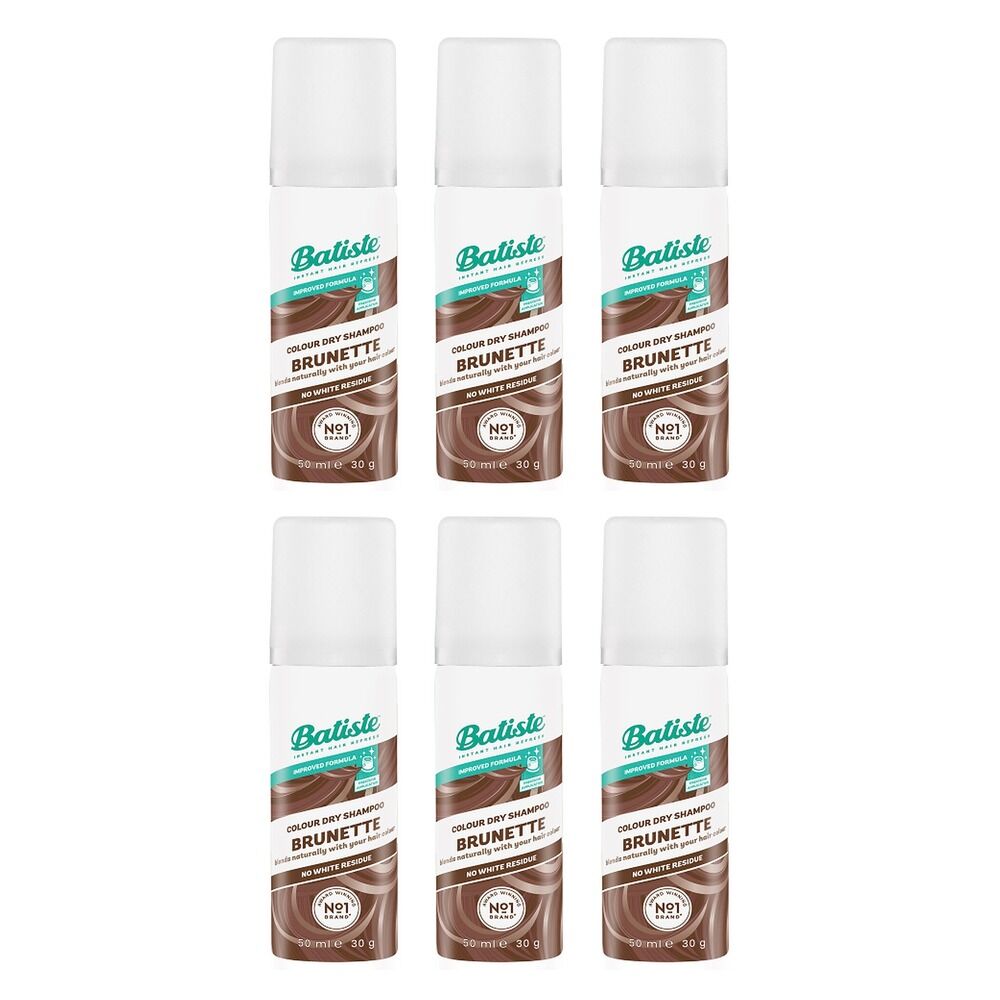 Batiste Brunette Dry Shampoo 50mL Pack of 6