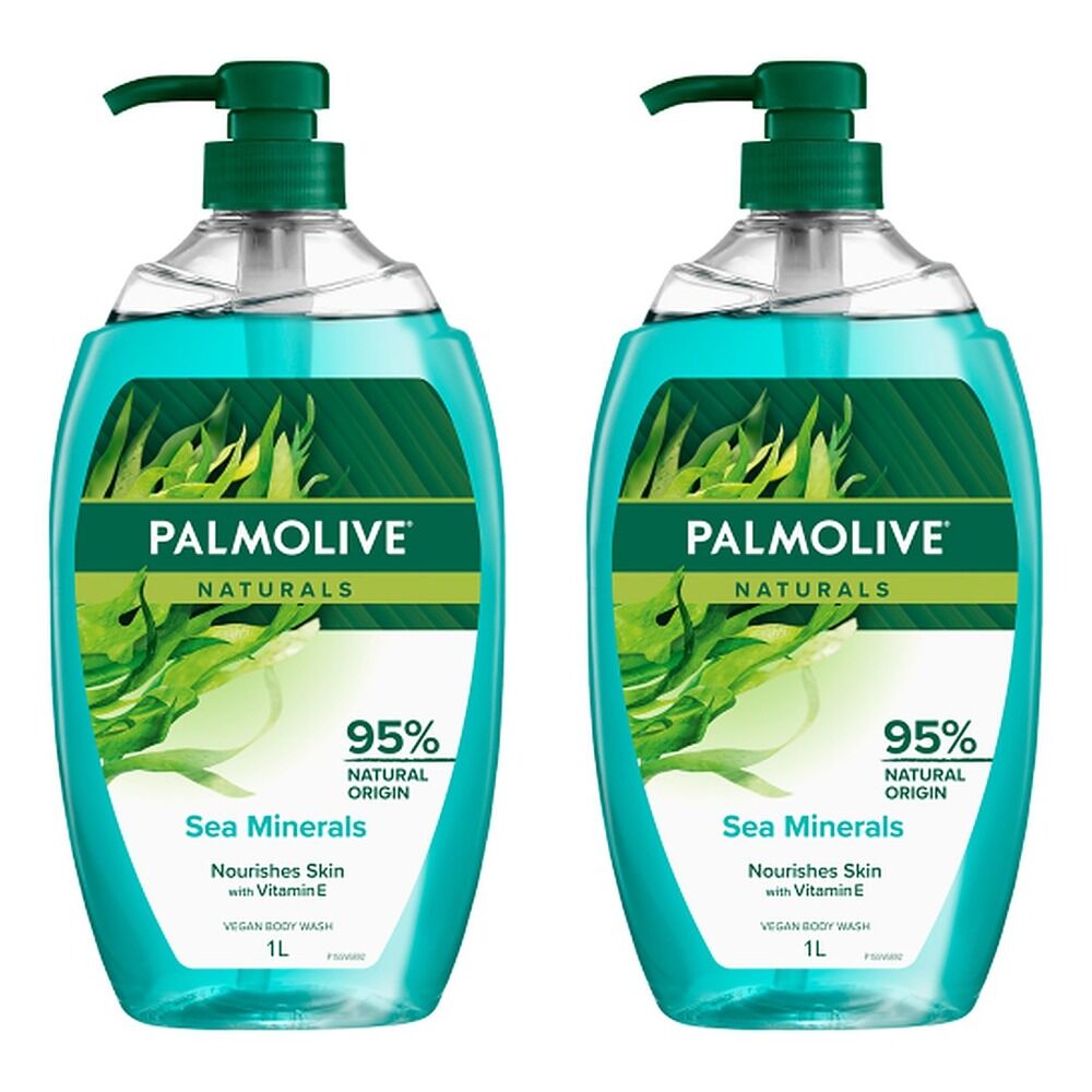 Palmolive Naturals Body Wash Sea Minerals Shower Gel 1L x 3 Bundle of 2
