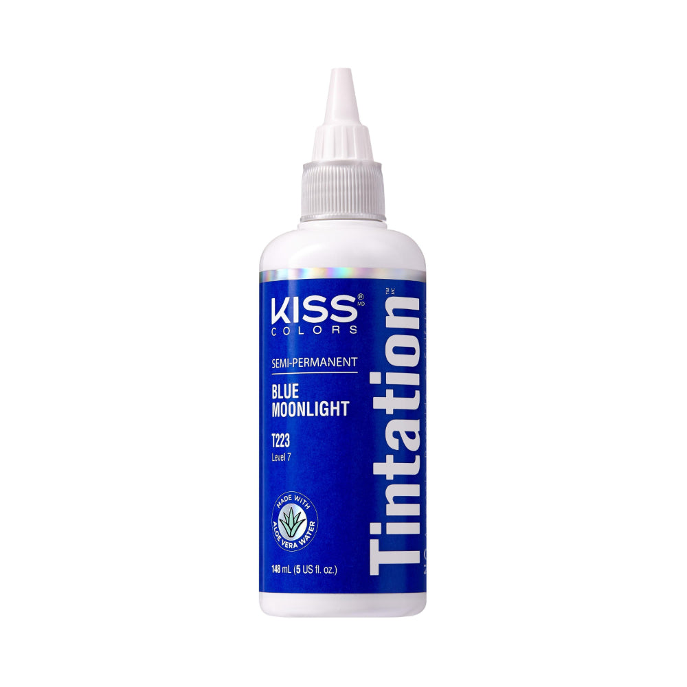 Kiss Tintation Semi-Permanent Hair Colour Aloe Vera 148ml Blue Moonlight T223