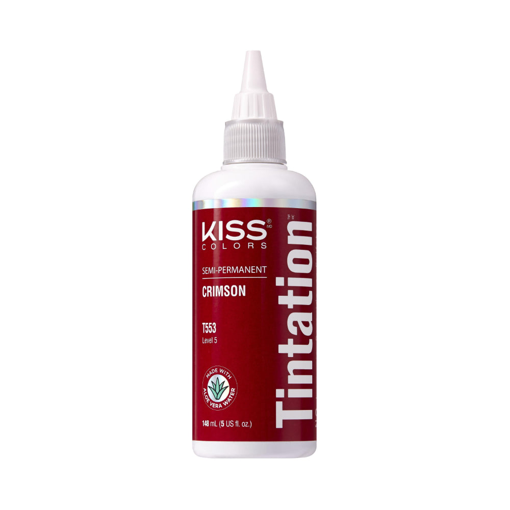 Kiss Tintation Semi-Permanent Hair Colour with Aloe Vera 148ml Crimson T553