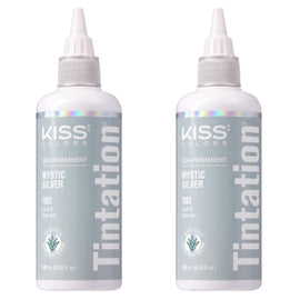Kiss Tintation SemiPermanent Hair Colour with Aloe Vera 2x 148ml Jet Black T999