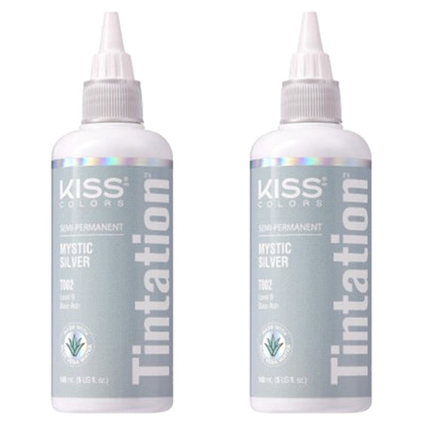 Kiss Tintation SemiPermanent Hair Colour with Aloe Vera 2x 148ml Jet Black T999