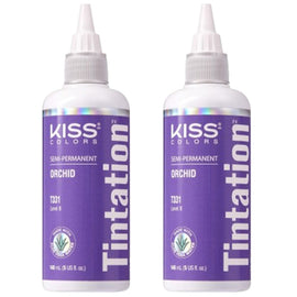 Kiss Tintation SemiPermanent Hair Colour with Aloe Vera 2x 148ml Orchid T331
