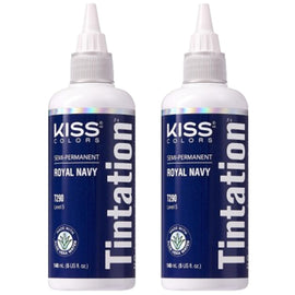 Kiss Tintation SemiPermanent Hair Colour with Aloe Vera 2x 148ml Royal Navy T290