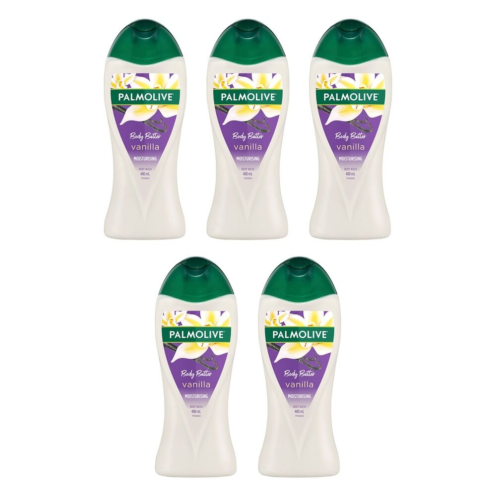 Palmolive Body Butter Vanilla Body Wash 400mL Pack of 5