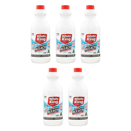 White King Premium Bleach Regular 1.25L x 6 Bundle of 5