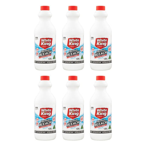 White King Premium Bleach Regular 1.25L x 6 Bundle of 6