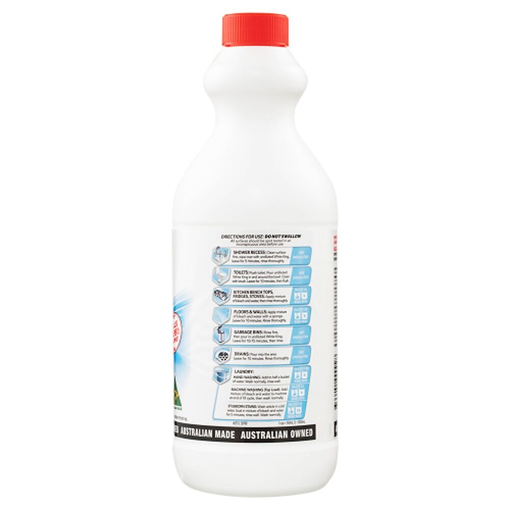 White King Premium Bleach Regular 1.25L x 6