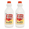 White King Premium Bleach Lemon 1.25L x 6 Bundle of 2