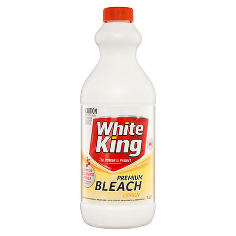 White King Premium Bleach Lemon 1.25L x 6