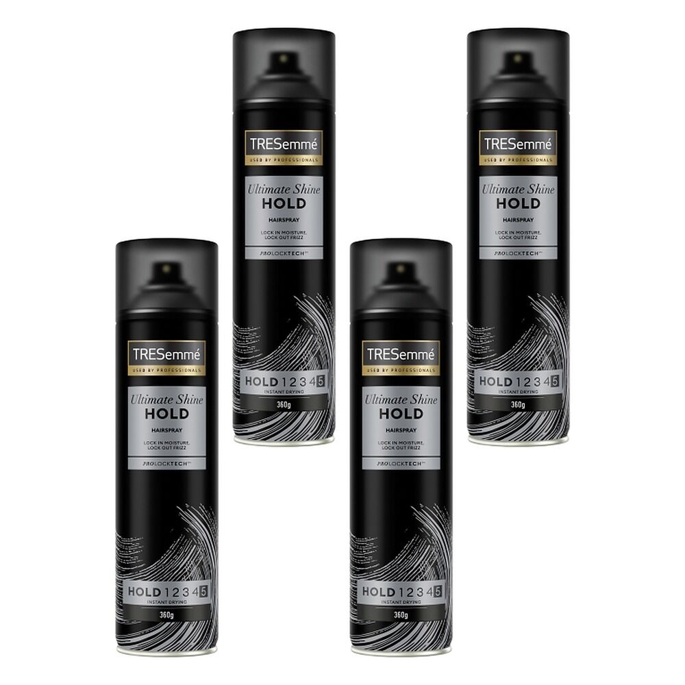 TRESemme Ultimate Hold Platinum Shine Lacquer 360g Pack of 4