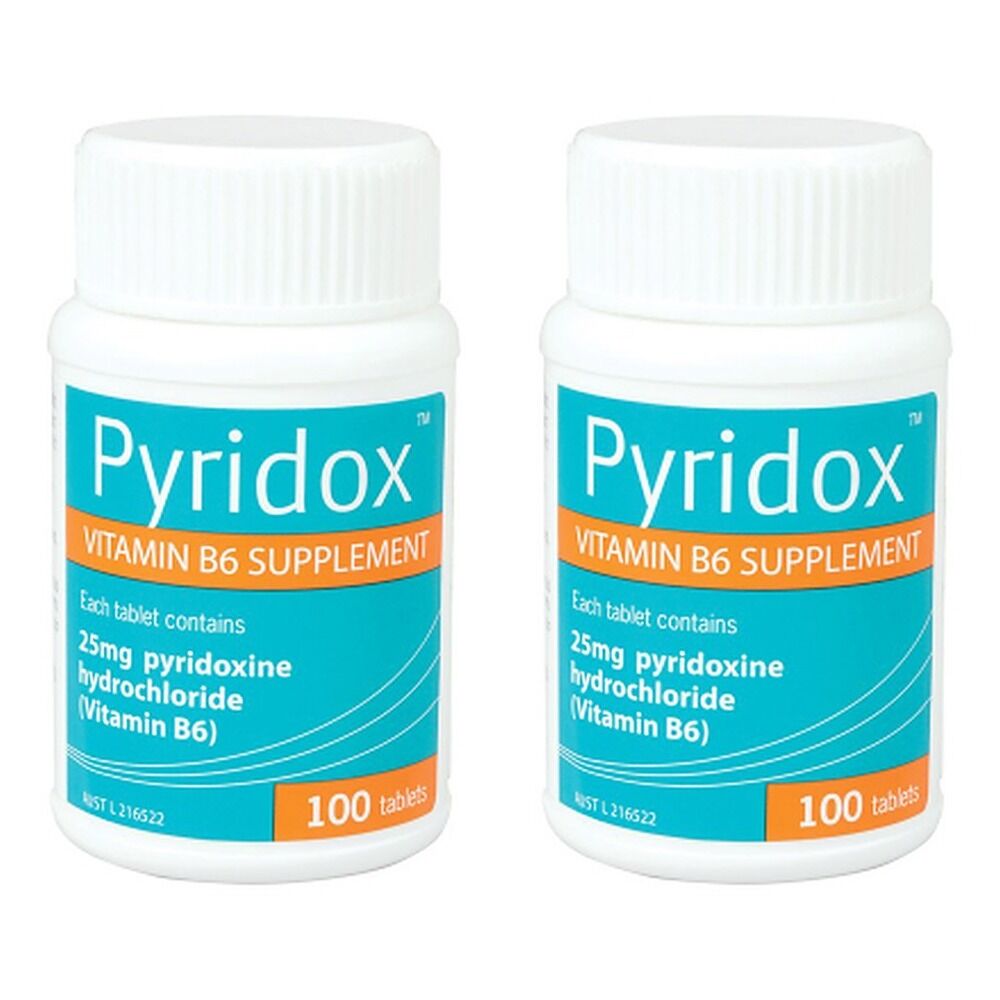 Pyridox Vitamin B Supplement 100 Tablets Pack of 2