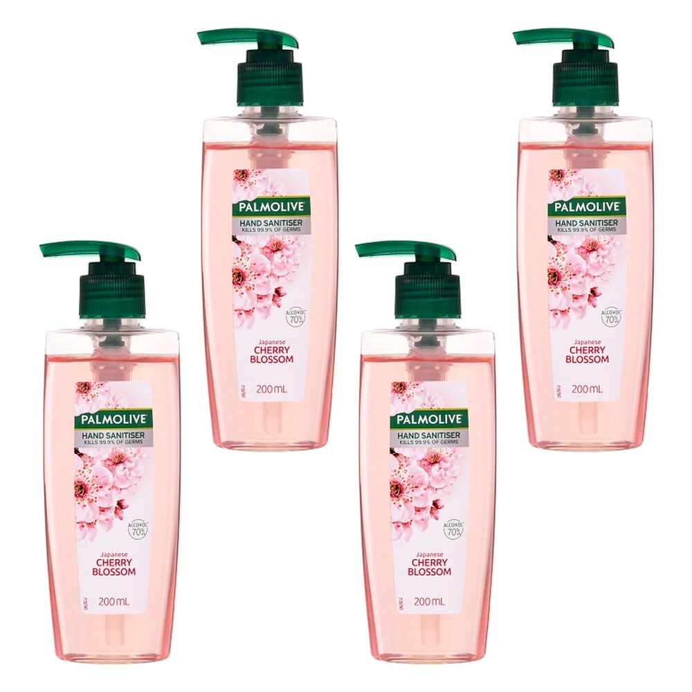 Palmolive Hand Sanitiser Japanese Cherry Blossom 200mL Pack of 4