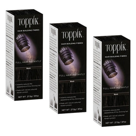 Toppik Hair Building Fibres Black 27.5g Pack of 3