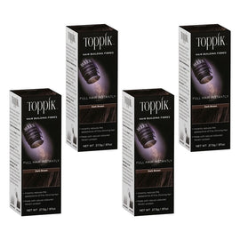 Toppik Hair Building Fibres Dark Brown 27.5g Pack of 4