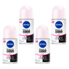 NIVEA Black & White Invisible Clear 72H Anti-Perspirant 50mL Pack of 4