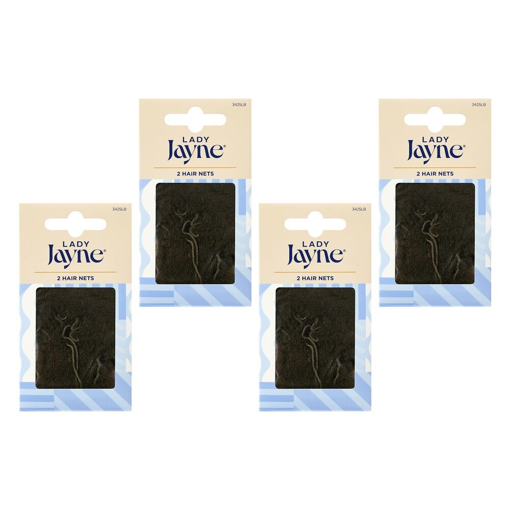 Lady Jayne Light Brown Hair Nets 2 Pack Bundle of 4