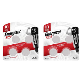 Energizer 2032 Lithium Coin Batteries 4 Pack Bundle of 2
