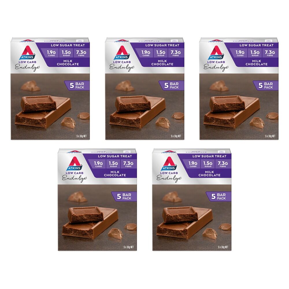 Atkins Endulge Milk Chocolate 30g 5 Pack Bundle of 5