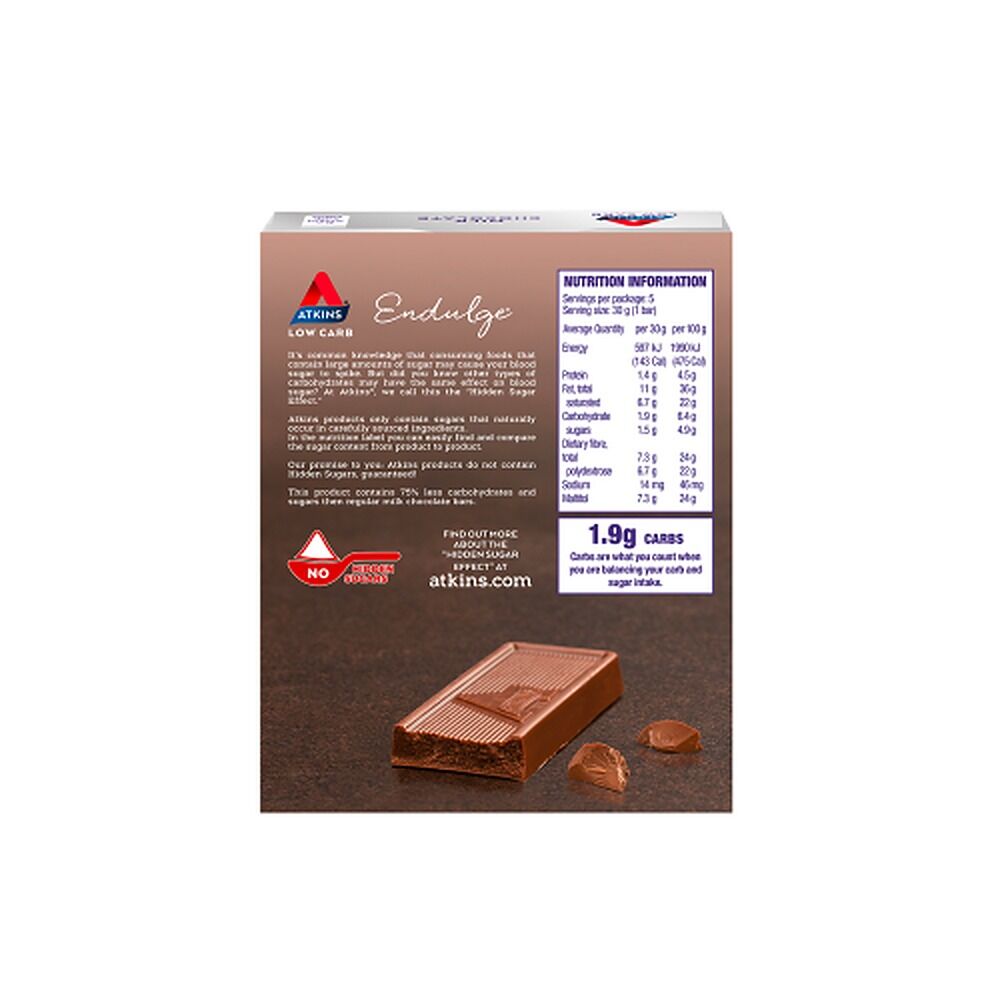 Atkins Endulge Milk Chocolate 30g 5 Pack