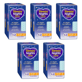 Baby Love Sleepy Nights Pants 8-15 Years (27-58kg) 8 Pack x 4 Bundle of 5