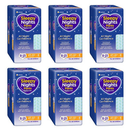 Baby Love Sleepy Nights Pants 8-15 Years (27-58kg) 8 Pack x 4 Bundle of 6