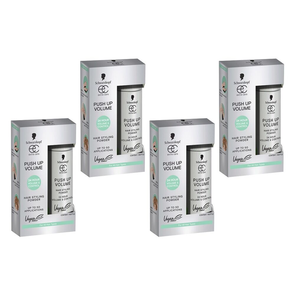 Schwarzkopf Extra Care Push Up Volume Powder 10g Pack of 4