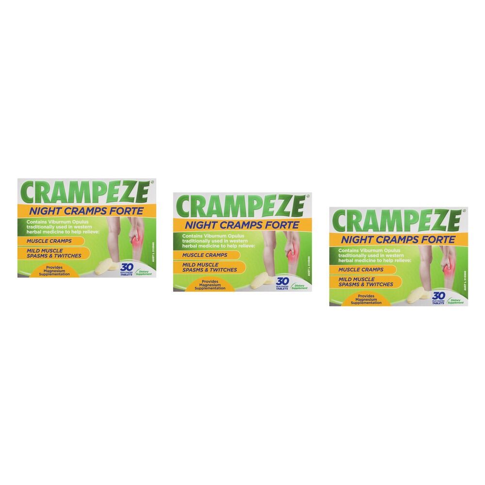 Crampeze Night Cramps Forte 30 Tablets Pack of 3