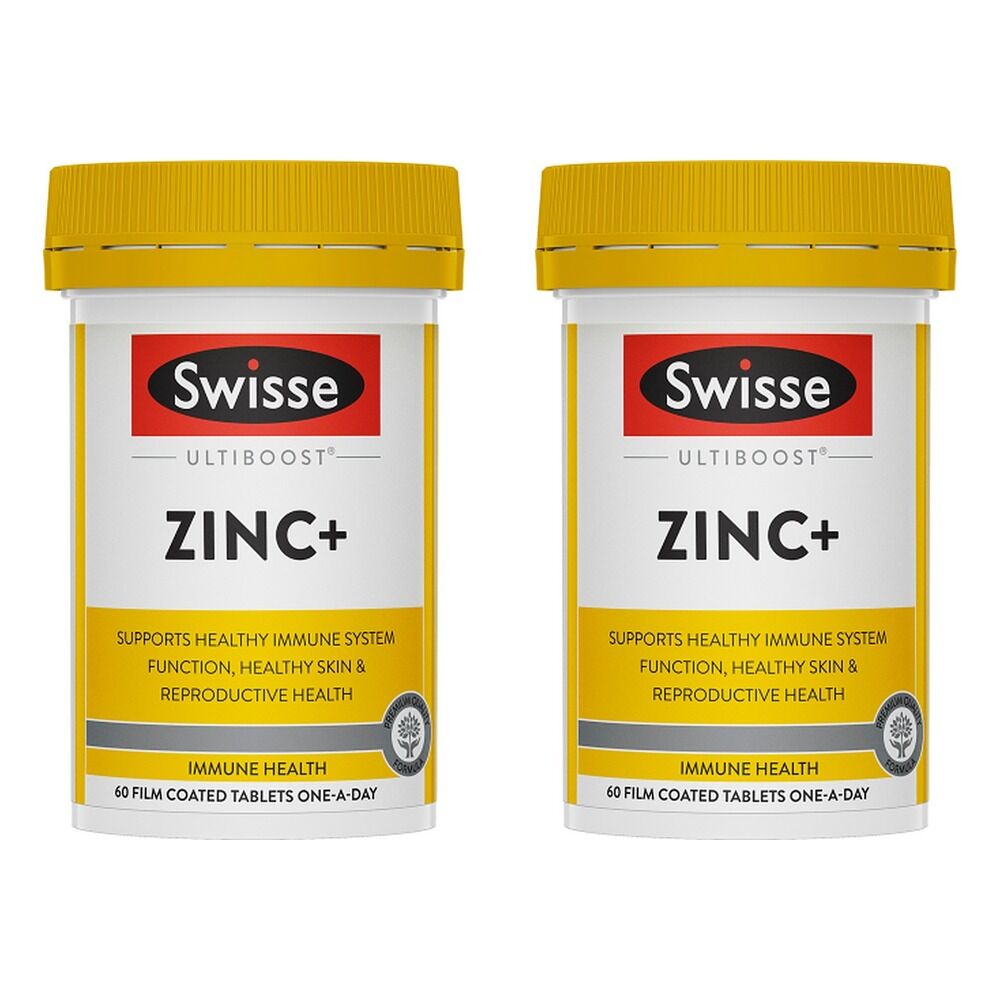 Swisse Ultiboost Zinc+ 60 Tablets Pack of 2