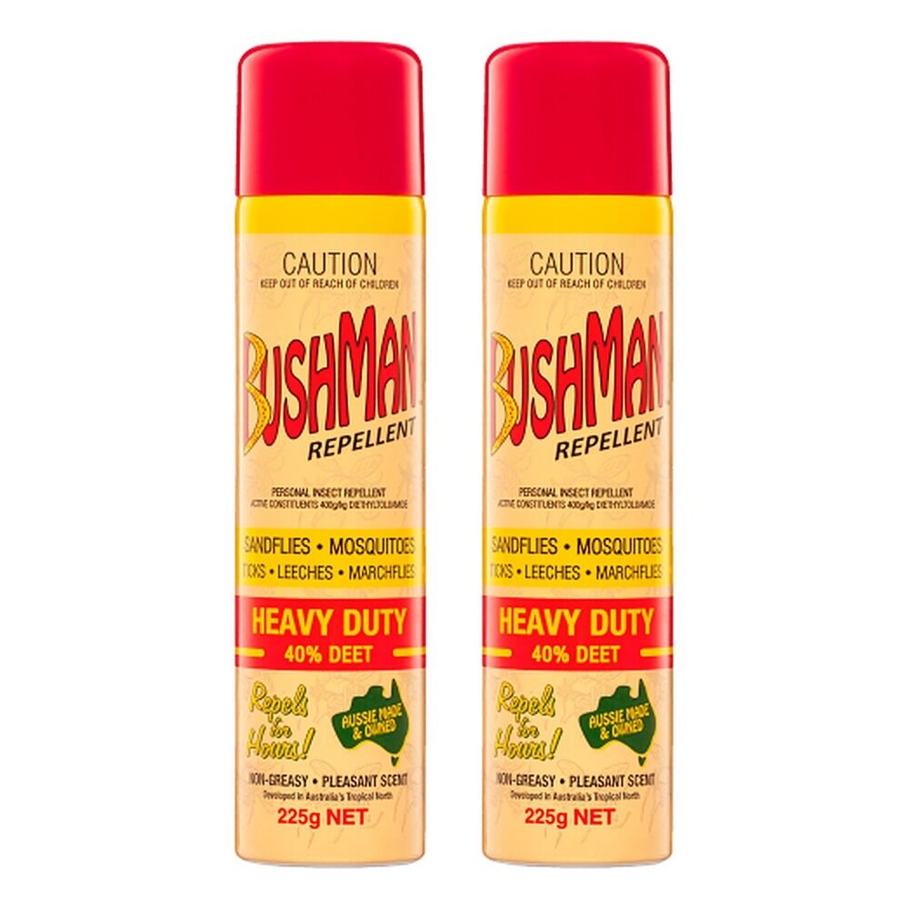 Bushman Personal Insect Repellent Heavy Duty 40% DEET 225 g Pack of 2
