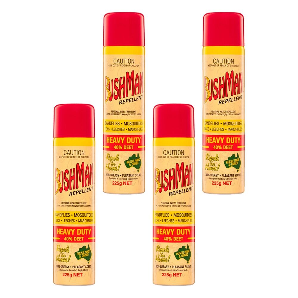 Bushman Personal Insect Repellent Heavy Duty 40% DEET 225 g Pack of 4