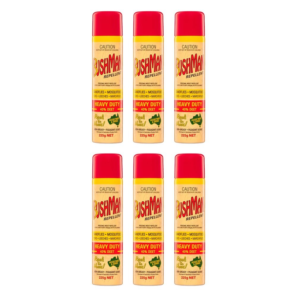 Bushman Personal Insect Repellent Heavy Duty 40% DEET 225 g Pack of 6