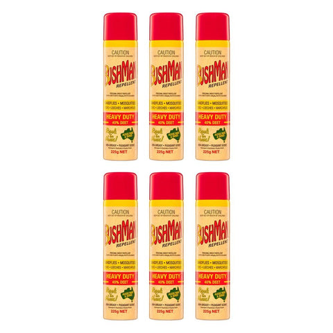 Bushman Personal Insect Repellent Heavy Duty 40% DEET 225 g Pack of 6