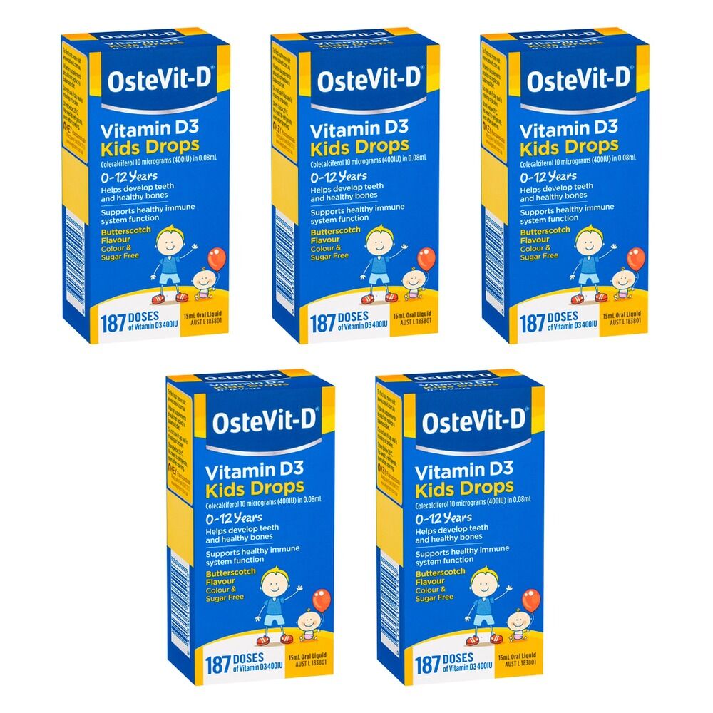 Ostevit D D3 Kids Drops 15mL Pack of 5