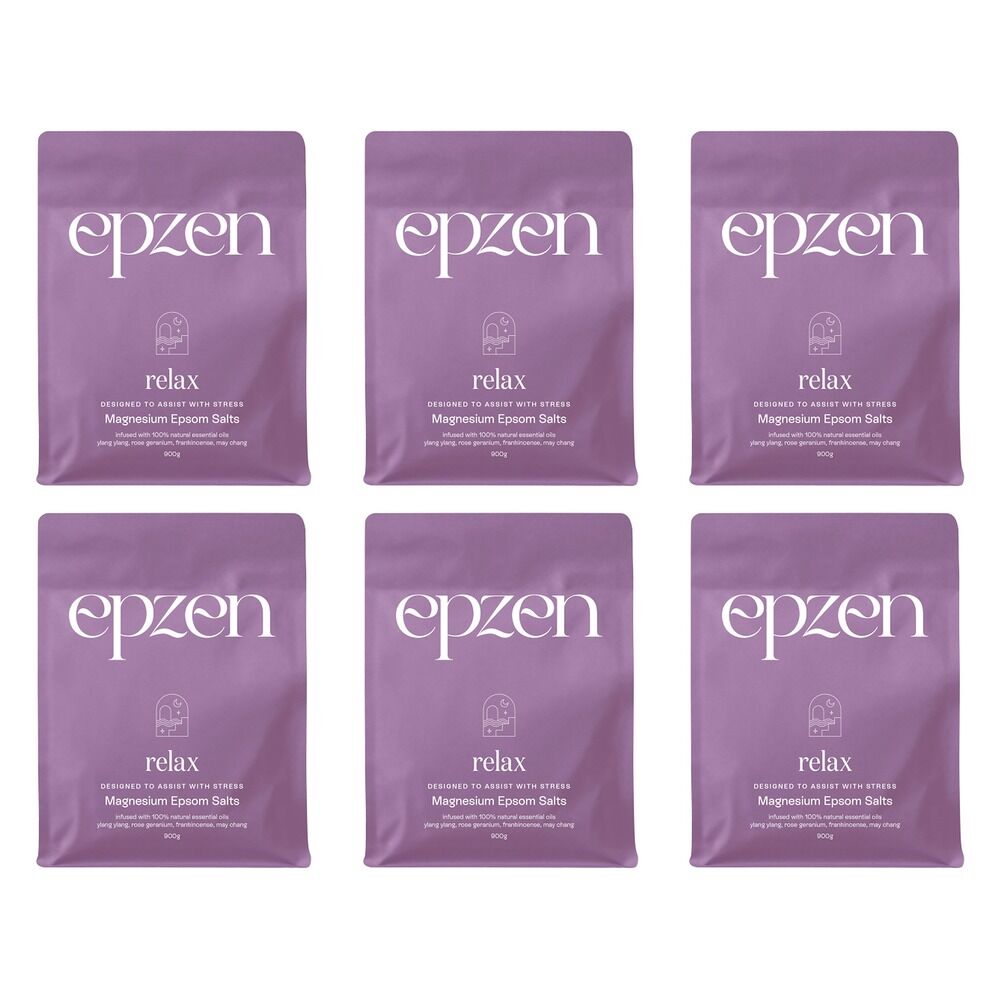 EpZen Magnesium Bath Crystals Relax 900g Pack of 6