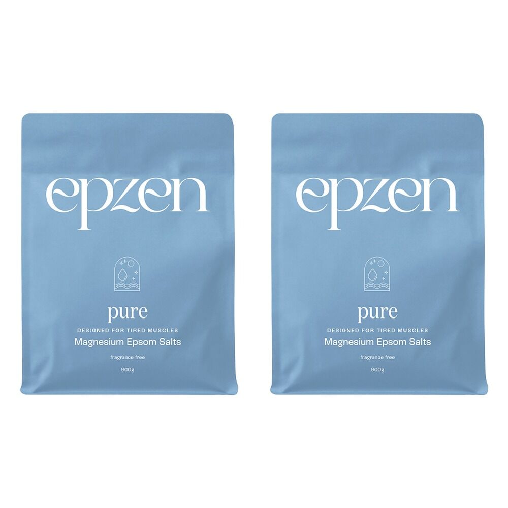 EpZen Magnesium Bath Salts Pure 900g Pack of 2
