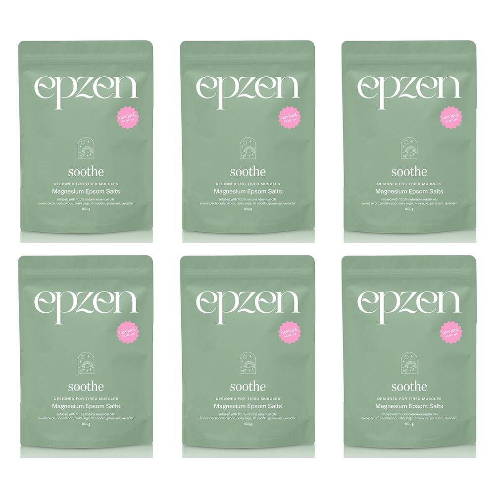 EpZen Magnesium Bath Crystals Soothe 900g Pack of 6