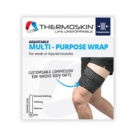 Thermoskin Adjustable Multi Purpose Compression Wrap Black