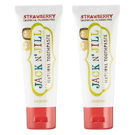 Jack N' Jill Natural Strawberry Fluoride Free Toothpaste 50g Pack of 2