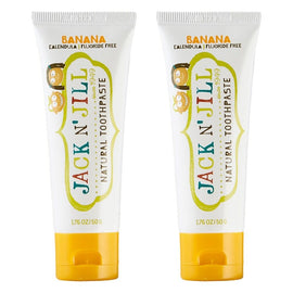 Jack N' Jill Natural Banana Fluoride Free Toothpaste 50g Pack of 2