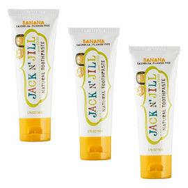 Jack N' Jill Natural Banana Fluoride Free Toothpaste 50g Pack of 3