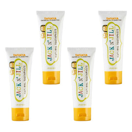 Jack N' Jill Natural Banana Fluoride Free Toothpaste 50g Pack of 4