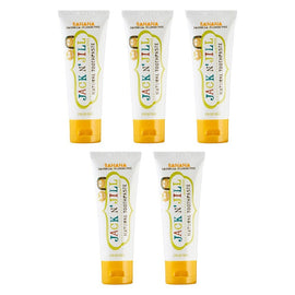 Jack N' Jill Natural Banana Fluoride Free Toothpaste 50g Pack of 5