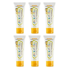 Jack N' Jill Natural Banana Fluoride Free Toothpaste 50g Pack of 6
