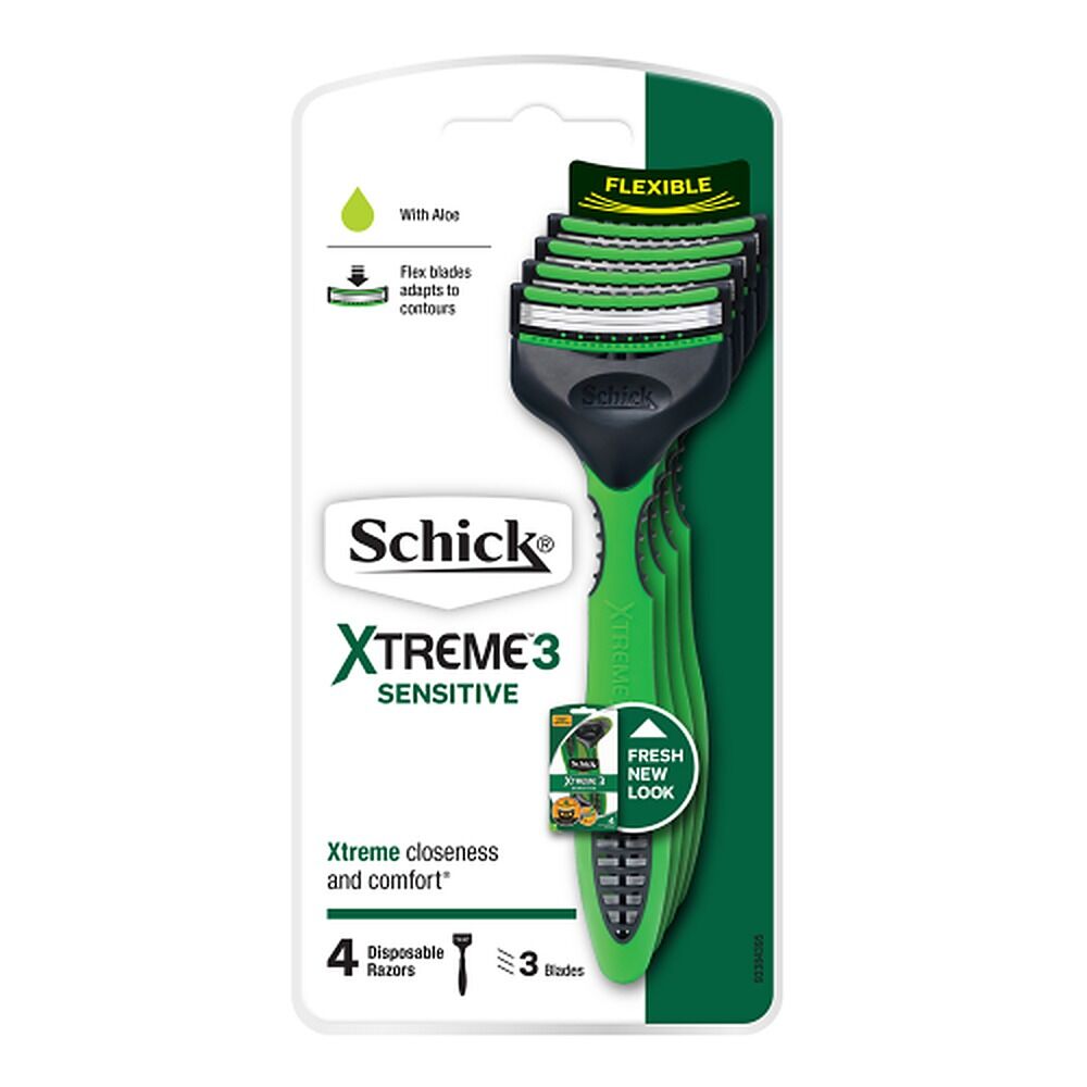 Schick Xtreme 3 Sensitive Disposable Razor 4 Pack x 6