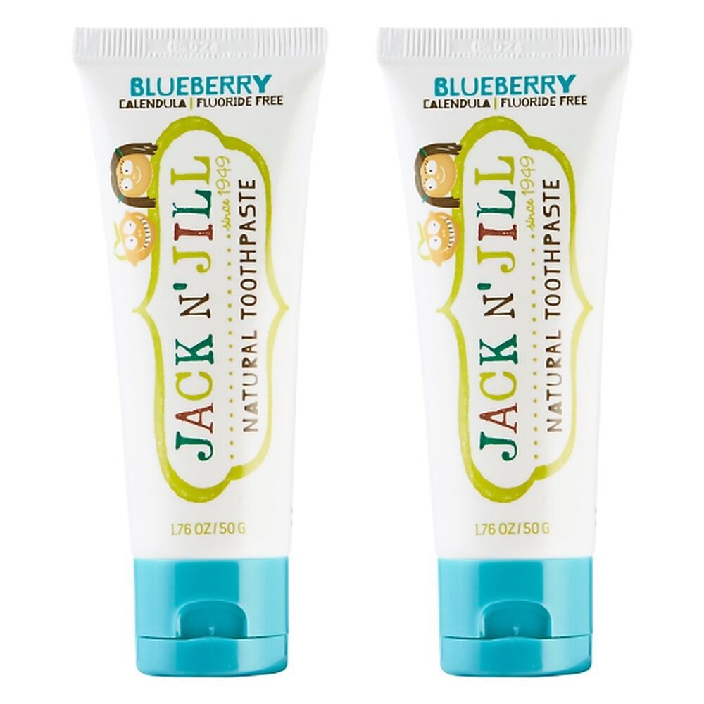 Jack N' Jill Natural Blueberry Fluoride Free Toothpaste 50g Pack of 2