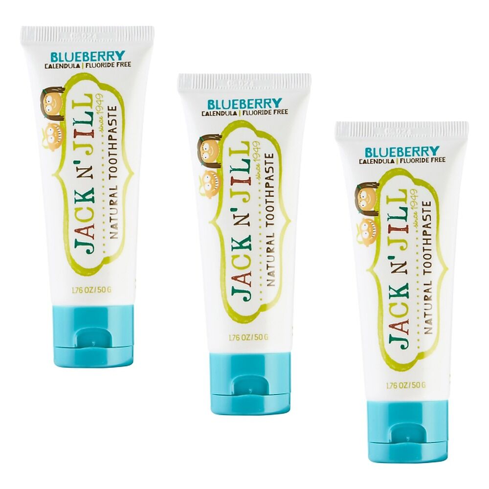 Jack N' Jill Natural Blueberry Fluoride Free Toothpaste 50g Pack of 3