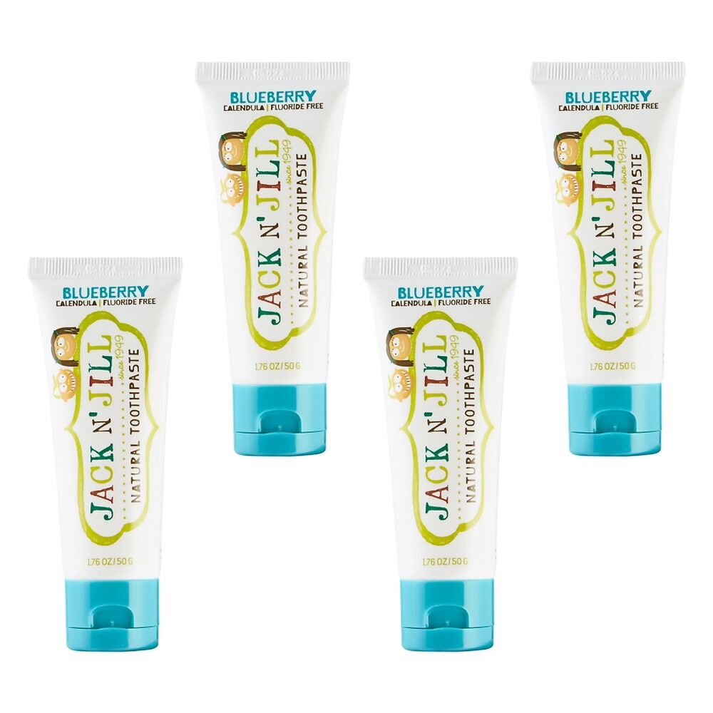 Jack N' Jill Natural Blueberry Fluoride Free Toothpaste 50g Pack of 4